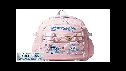 Disney Lilo Stitch Backpack Teenage Girl Student Back To School Schoolbag Anime Review