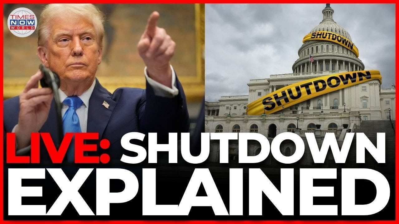 SHUTDOWN EXPLAINED LIVE | Why Trump’s America Came To A Halt At Midnight | Times Now World LIVE
