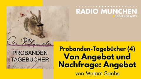Von Angebot und Nachfrage: Angebot - Die Probanden-Tagebücher von Miriam Sachs