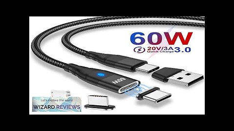 60W Magnetic Cable Fast Charging USB C To TypeC Micro Magnetic Data Review