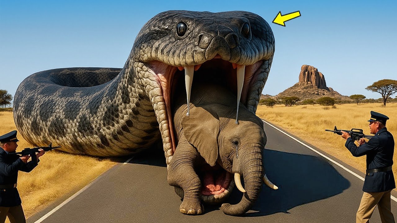 Brave Heroes Save Poor Elephant From Deadly Giant Mutant Python🐍