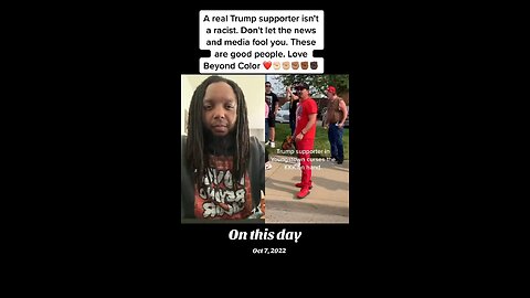A real Trump supporter isn't a racist. Don't let the news and media fool you. These are good people.