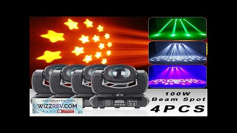 4Pcs/Lot Hot Selling LED 100W Beam Spot Moving Head 18 Prisms Review