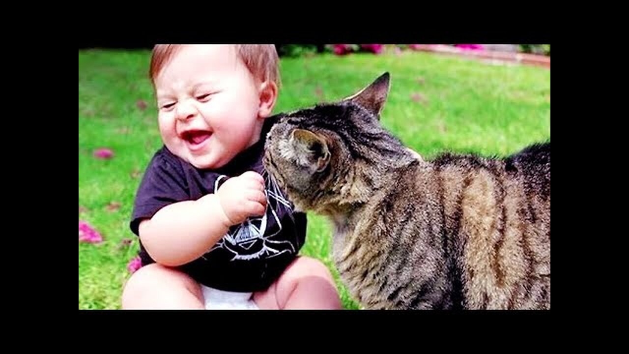 Cutest Babies Play With Dogs And Cats Compilation