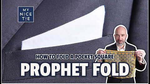 How to Fold a Pocket Square - Prophet Fold 🎩