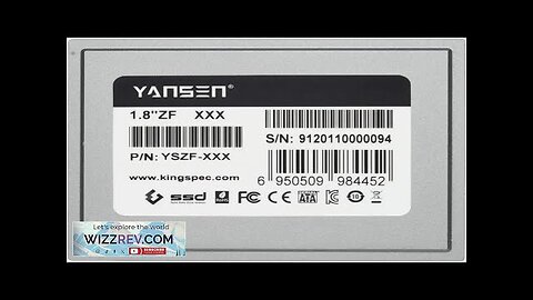 KingSpec YANSEN 64gb 128GB 256g 1.8" ZIF 40pin SSD Solid State Disk Review