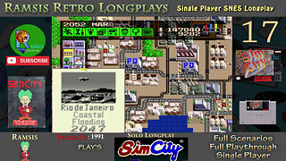 SimCity | SNES | 1991 | Scenario #6 Rio De Janeiro | Retro Longplay | Episode 17