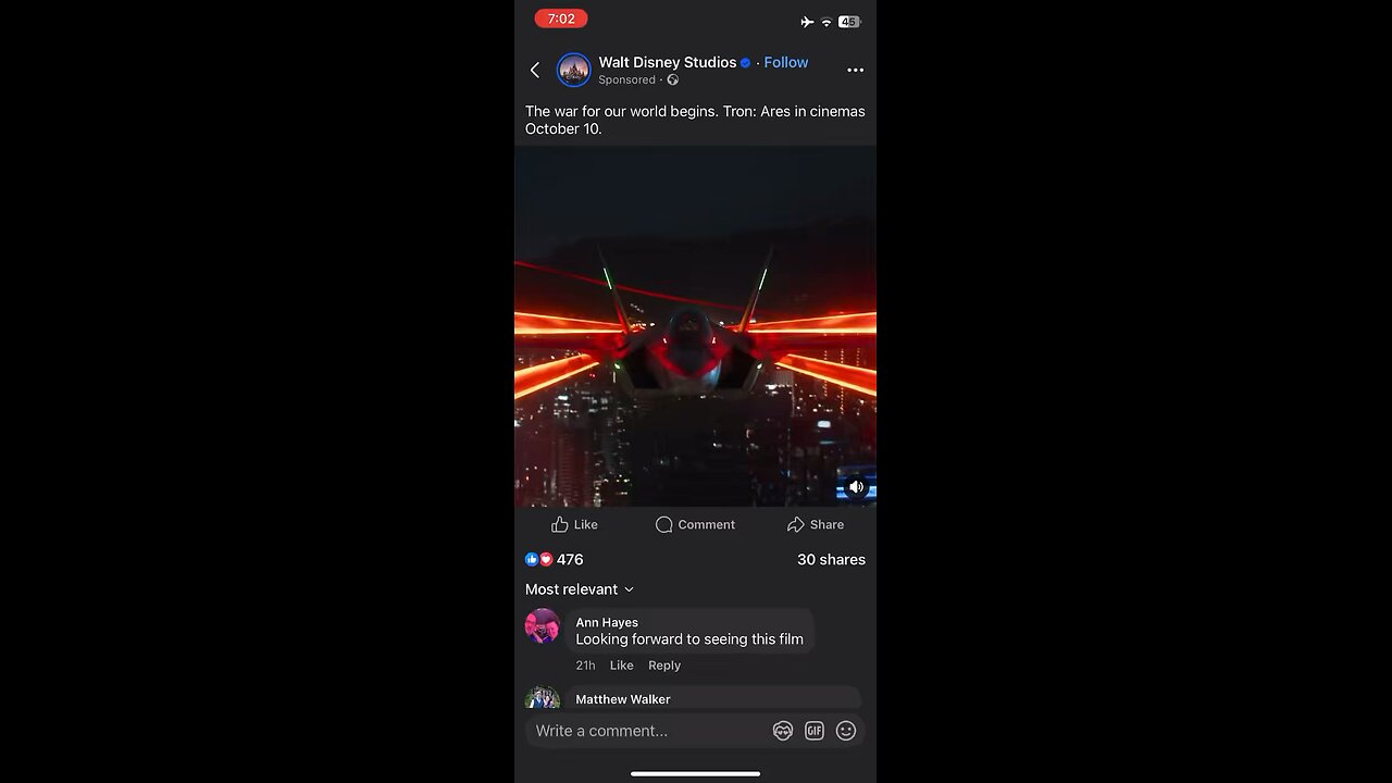 TRON Ares 10/10/2025