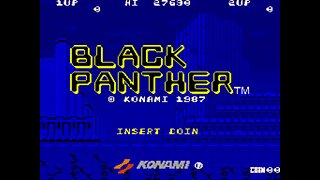 Black Panther Arcade Game, Konami 1987, Longplay Playthrough