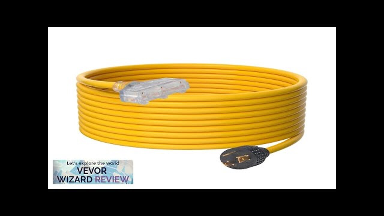 VEVOR 30-Amp Generator Extension Cord 25 Ft 125V 375W Heavy Duty Generator Review