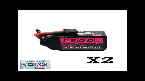 2PCS CNHL Black Series V2.0 4S 14.8V 1500mAh 130C LiPo Battery XT60 Review