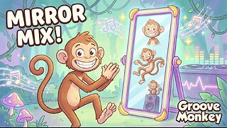 Groove Monkey’s Mirror Move Mixer 🪞🐒 | Fun Dance Song for Kids | PopSoar