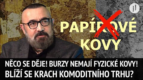 Je to za dveřmi? Papírové ZLATO a STŘÍBRO bude bezcenné! Není kryto reálným kovem! | Robert Vlášek