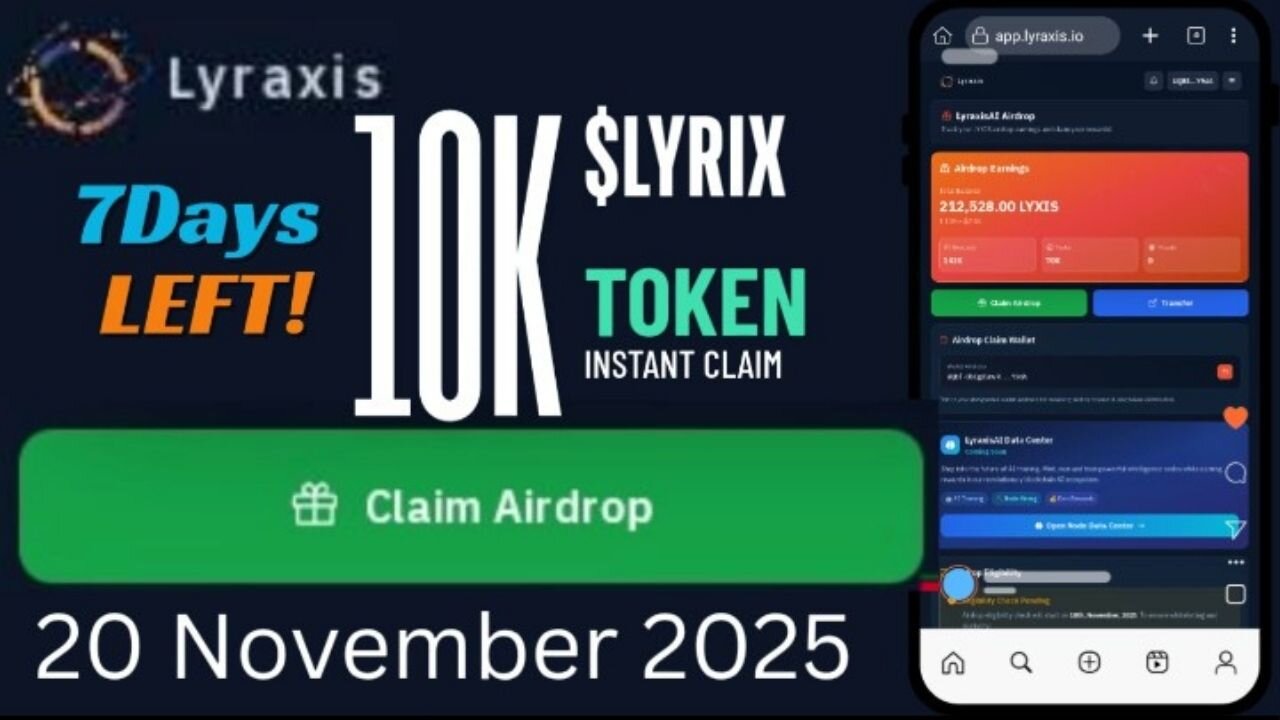 How to Claim the LyraxisAI Airdrop (Step-by-Step Urdu Guide) | Free LYXIS Tokens 2025