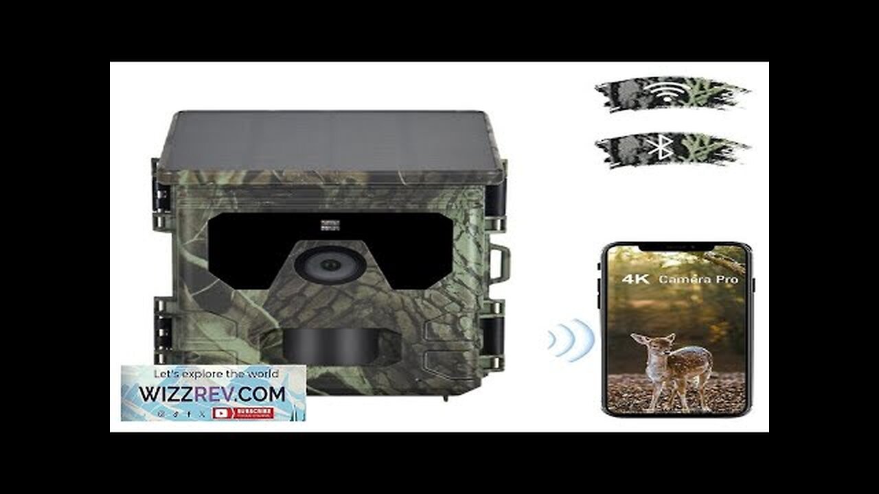 SUNTEKCAM 600 Pro 4K 36MP Solar Powered Hunting Camera bluetooth WiFi Outdoors Review