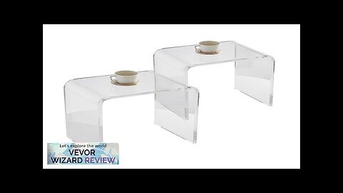 VEVOR Acrylic End Table 2 pcs C-Shaped Lucite Side Tables Clear Acrylic Review