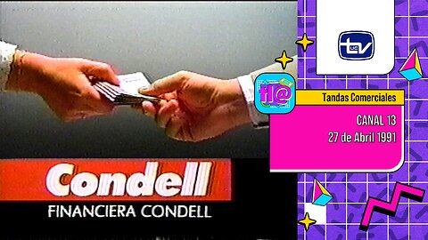 Tandas Comerciales Canal 13 (27 de Abril 1991)