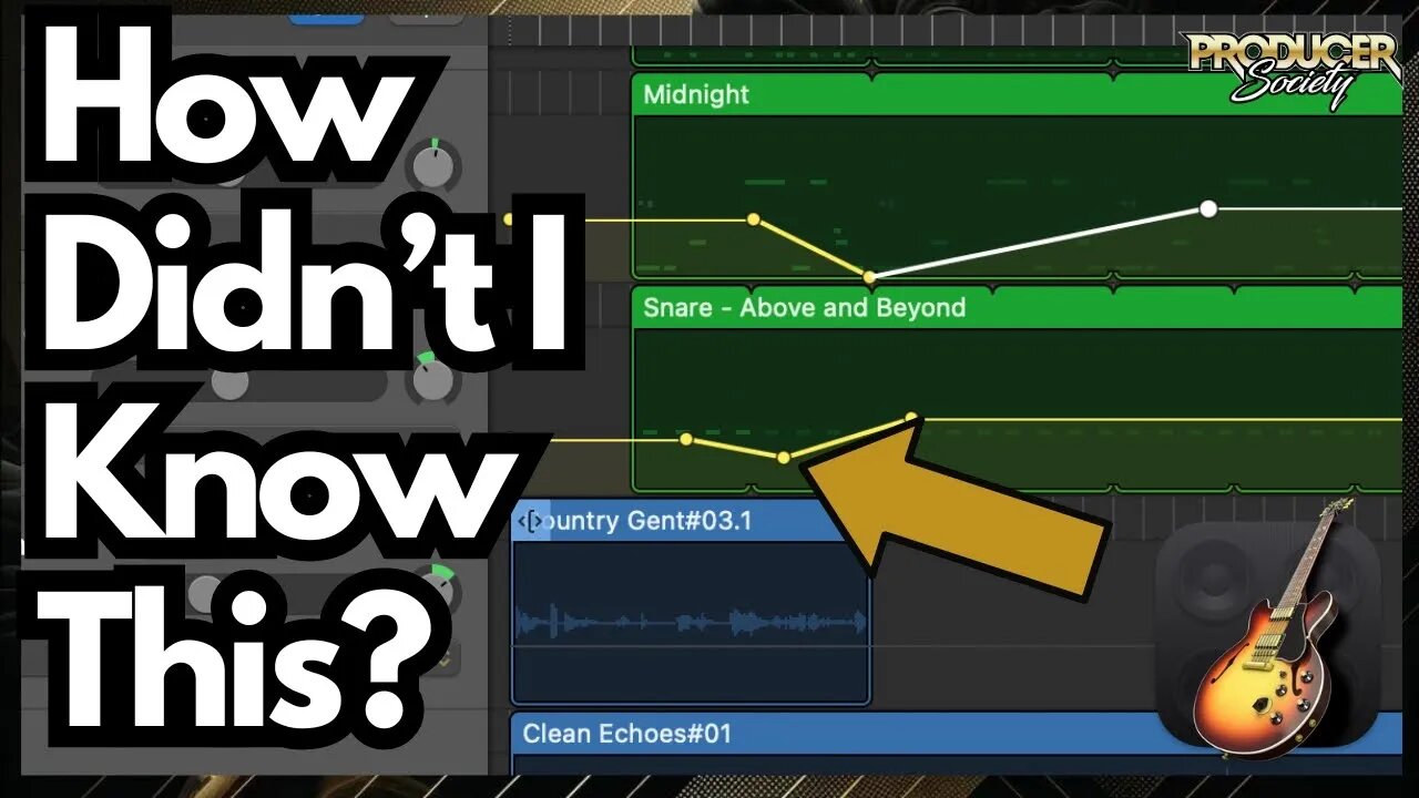 How to Move Automation with Tracks/Regions in GarageBand