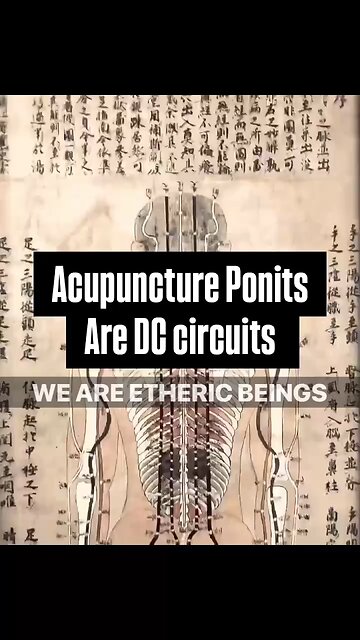 Acupuncture points are dc currents