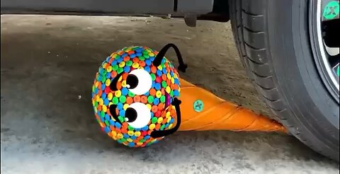 🚗 GET READY FOR A COLORFUL CRUSH! 🤯Experiment Time! 🎉 Car vs M&M's Ice Cream Toy, Watermelon & More! 🍦🌴 What happens when sweet treats meet crushing force? 🤔 Crushing Crunchy & Soft Things by Car: The most Epic destructi