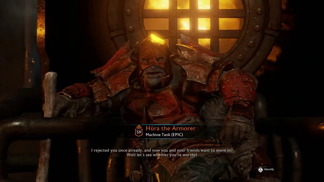 Middle-Earth: Shadow of War | War of the Machine Tribes (Hura the Armourer)