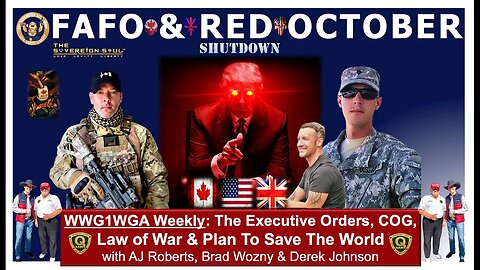 TRUMP'S RED OCTOBER, Q 10 DAYS DARKNESS = MILITARY TRIBUNALS?!