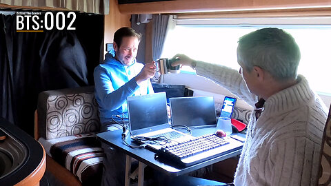 BTS002 Working Remotely in my Motorhome. Coffee with a friend. Books. Audacity Audio on Unix