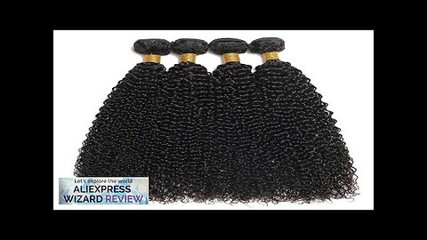 Mongolian Afro Kinky Curly Bundles 1/3/4PCS Human Hair Extensions 100% Unprocessed Virgin Review