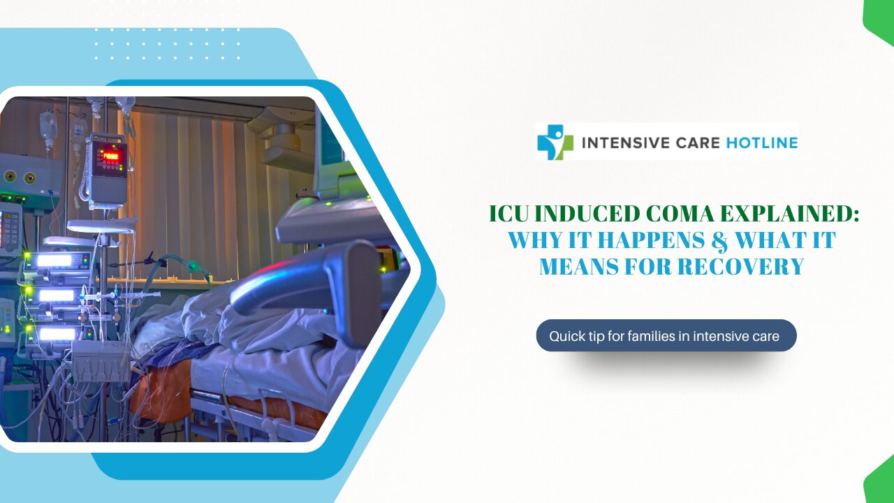 ICU Induced Coma Explained: Why It Happens & What It Means for Recovery