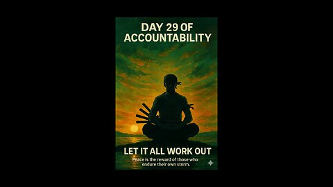 Day 29 of Accountability - 72 Hour Fast & Finding Peace in the Wilderness #accountability #zoro
