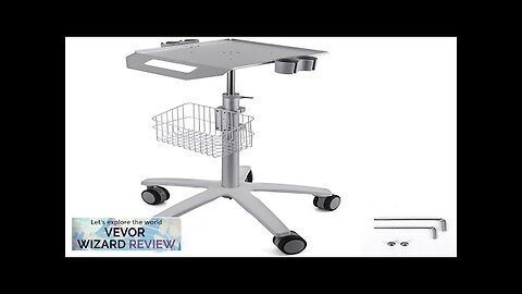 VEVOR Mobile Trolley Cart Mobile Cart Height Adjustable 29.5"-41.3" Rolling Desktop Mobile Review