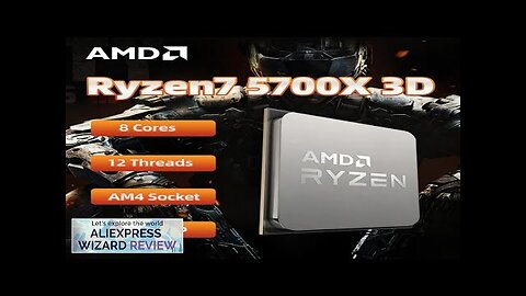 AMD Ryzen 7 5700X3D CPU R7 5700X3D Processor 4.1 GHz 8-Core 16-Thread Review