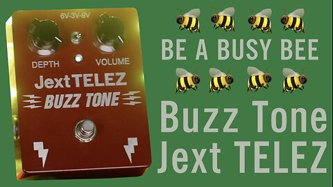 🐝 BE A BUSY BEE⚡ Jext Telez 🎸 Buzz Tone 🍝 3x RCA 2n404 Silver Can germanium 🎵 Fuzz Pedal 🔊 High Gain