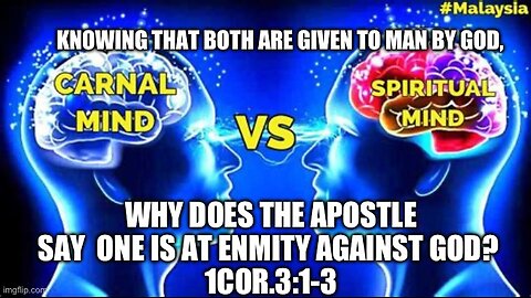 DON’T BE CARNAL… 1Cor.3:1-3