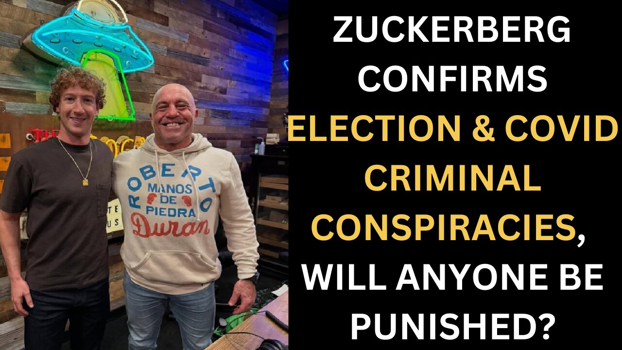 Mark Zuckerberg Reveals Why Facebook & The Biden Administration Should Be Imprisoned