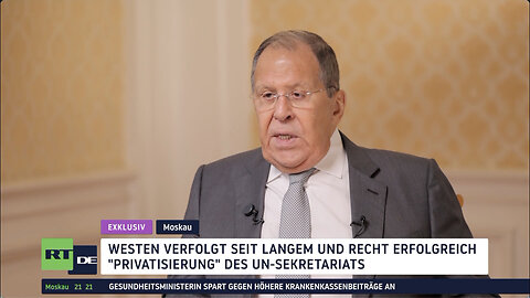 RT DE-Exklusiv: Sergei Lawrow kritisiert Machtmissbrauch in der UNO