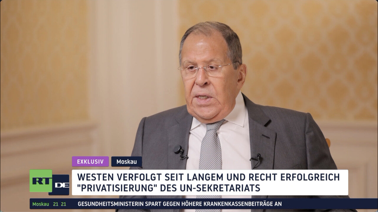 RT DE-Exklusiv: Sergei Lawrow kritisiert Machtmissbrauch in der UNO