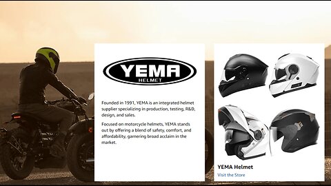 YEMA Modular Motorcycle Helmets, DOT Approved