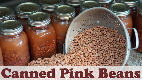 Canning Pink Beans at Home