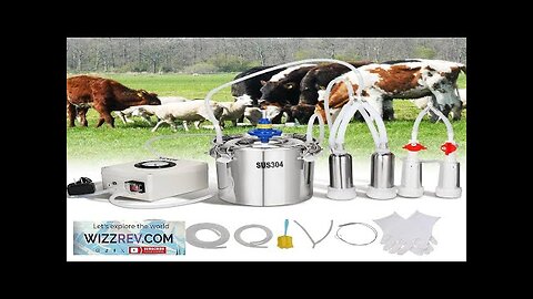 VEVOR Goat Milking Machine 6 L 304 Stainless Steel Bucket Electric Automatic Review