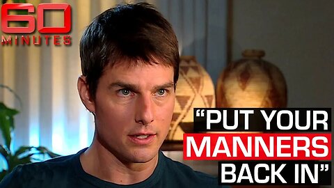 Tom Cruise Loses Patience with Aussie Reporter | 60 Minutes Australia | PSN Experiment