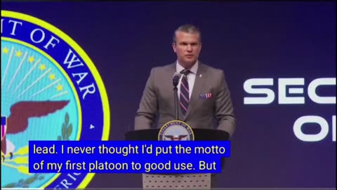 Sec of War - Everything We Do Is America First