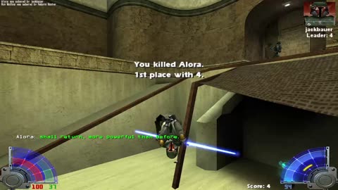 Star Wars Jedi academy gameplay