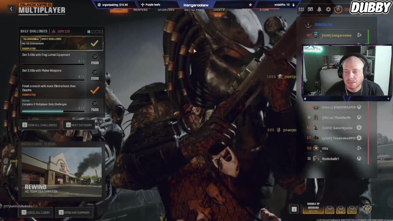 A little short stream before my Nephroo's football game.