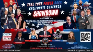 Take Your Power Back California Governor Showdown-LIVE 11/8-Lower Thirds