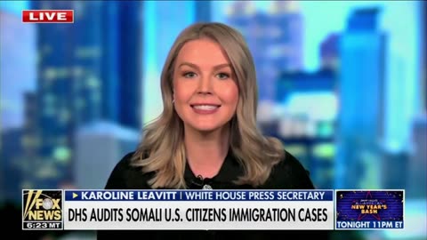 Karoline Leavitt: Trump “not going to tolerate” Somali fraud in MN