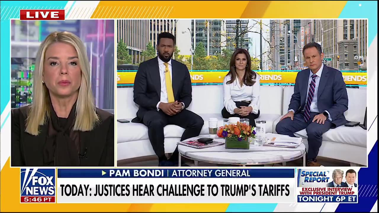 AG Pam Bondi speaks on SCOTUS hearing the case on Trump's Tariff authority.