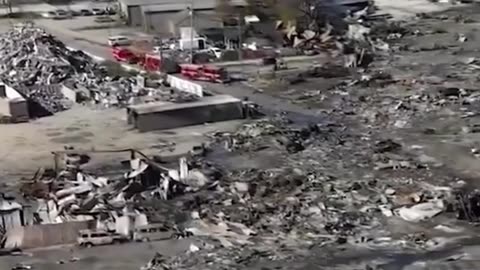 NTSB Footage of UPS Crash Site in Louisville - EXTENSIVE DAMAGE #UPS #louisville
