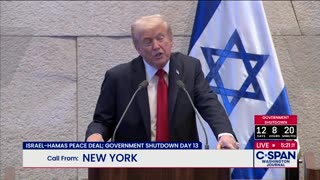 Democrat C-SPAN Caller Moved To Tears Over Trump’s Israel-Hamas Peace Deal