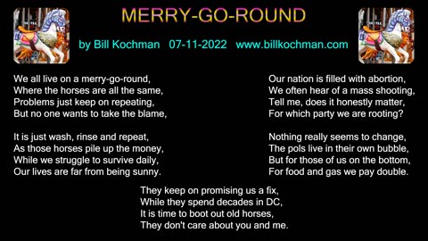 MERRY GO ROUND -- an original song by Bill Kochman.